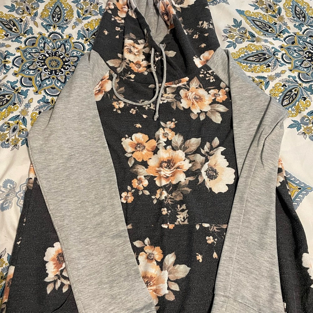 Boutique women’s floral hoodie